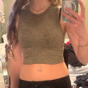 ‼️4/$20‼️ Green Sleeveless Knit Top